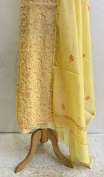 Load image into Gallery viewer, Women&#39;s Lakhnavi Handcrafted Mul Chanderi Kurta And Dupatta Set - HONC0141093
