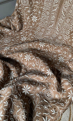 Load image into Gallery viewer, Mehr Women's Lakhnavi Handcrafted Maheshwari Mul Chanderi Kurta And Dupatta Set - HONC0296501