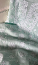 Load image into Gallery viewer, Women&#39;s Lakhnavi Handcrafted Cotton Chikankari Suit Material - HONC0291822
