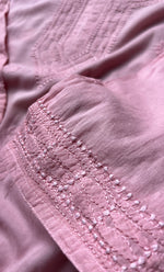 将图像加载到图库查看器中， Women&#39;s Lakhnavi Handcrafted Cotton Chikankari Top - HONC0214053
