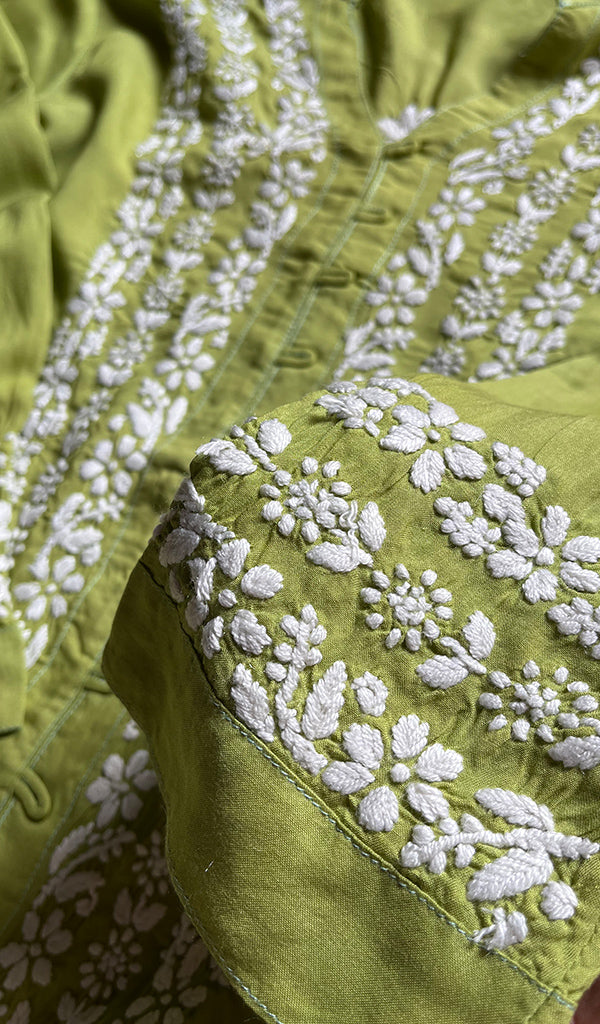Women's Lucknowi Handcrafted Cotton Chikankari Kurti - HONC0301011