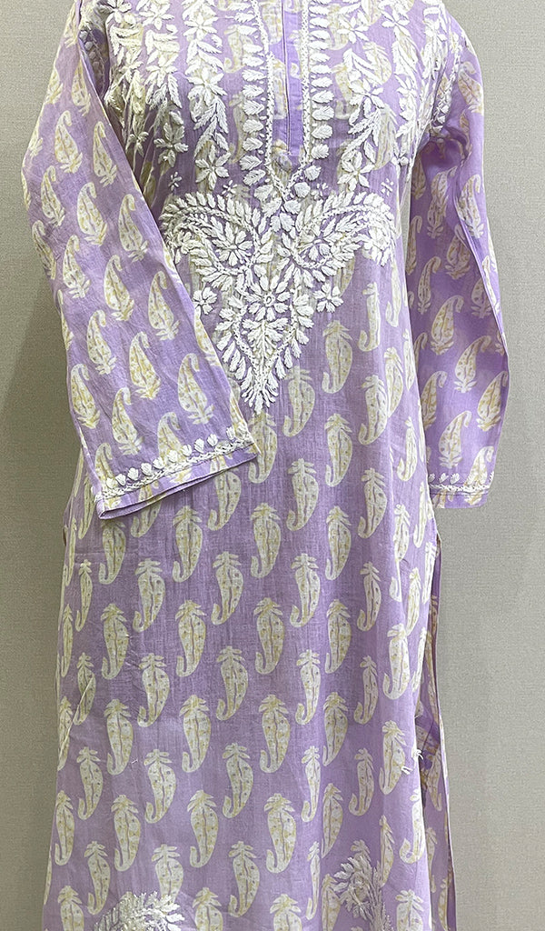 Sona Women's Lucknowi Handcrafted Cotton Chikankari Kurti - HONC0203595