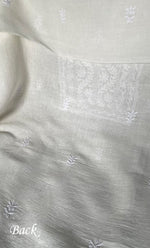 Load image into Gallery viewer, Women's Lakhnavi Handcrafted Cotton Chikankari Unstitched Kurti Fabric - HONC0324597