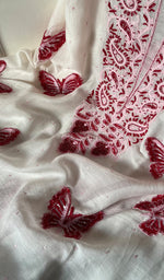 Load image into Gallery viewer, Titlee Women's Lakhnavi Handcrafted Mul Chanderi Kurta And Dupatta Set - HONC0267980