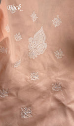 将图像加载到图库查看器中， Women's Lakhnavi Handcrafted Cotton Unstitched Chikankari Suit Material - HONC0367381