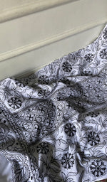 Load image into Gallery viewer, Women Lakhnavi Handcrafted Unstitched Cotton Chikankari Suit Material 