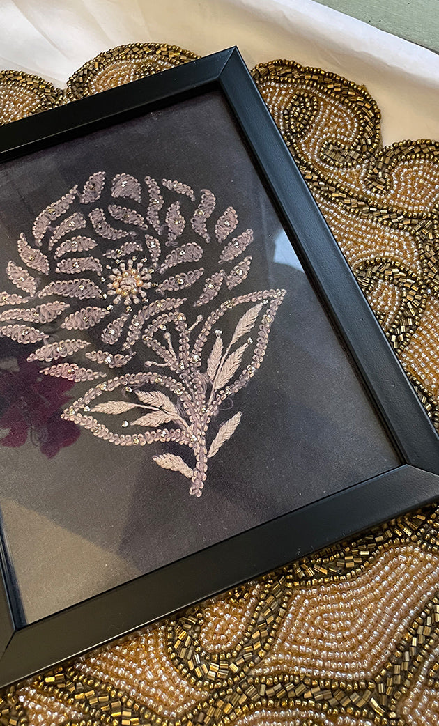 Handcrafted Chikankari Embroidered Frame - HONC0269428
