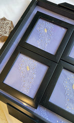 将图像加载到图库查看器中， Chikankari Tray with Four Coasters - HONC0177533
