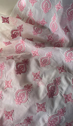 Load image into Gallery viewer, Women&#39;s Lakhnavi Handcrafted Cotton Chikankari Suit Material - HONC0291827
