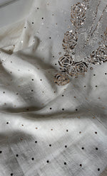 将图像加载到图库查看器中， Women&#39;s Lakhnavi Handcrafted Unstitched Mul Chanderi Kurta And Dupatta Set - HONC0322428
