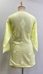 将图像加载到图库查看器中， Women&#39;s Lucknowi Handcrafted White Cotton Chikankari Top - HONC0165239
