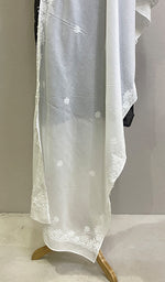 Load image into Gallery viewer, Women&#39;s Lucknowi Handcrafted Cotton Chikankari Stoles - HONC0198397
