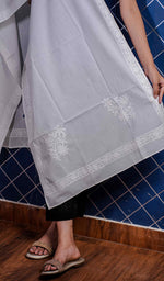 Load image into Gallery viewer, Women&#39;s Lucknowi Handcrafted Cotton Chikankari Stoles - HONC0198391
