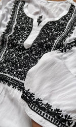 将图像加载到图库查看器中， Women&#39;s Lucknowi Handcrafted Modal Cotton  Chikankari Kurti - HONC0298766
