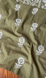 Load image into Gallery viewer, Women&#39;s Lucknowi Handcrafted Cotton Chikankari Kurti - HONC0301058
