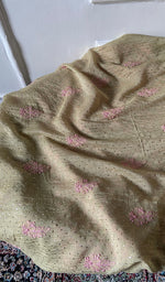 Load image into Gallery viewer, Women's Lakhnavi Handcrafted Mul Chanderi Unstitched Kurta And Dupatta Set - HONC0320356