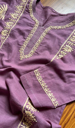 Load image into Gallery viewer, Meerab Women&#39;s Lucknowi Handcrafted Cotton Chikankari Kurti - HONC0300998
