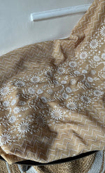 将图像加载到图库查看器中， Women&#39;s Lakhnavi Handcrafted Maheshwari Mul Chanderi Kurta And Dupatta Set - HONC0301241
