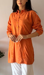 Load image into Gallery viewer, Aamna Women's Lakhnavi Handcrafted Cotton Chikankari Top - HONC0325760