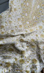 Load image into Gallery viewer, Women&#39;s Lakhnavi Handcrafted Maheshwari Mul Chanderi Kurta And Dupatta Set- HONC0278897
