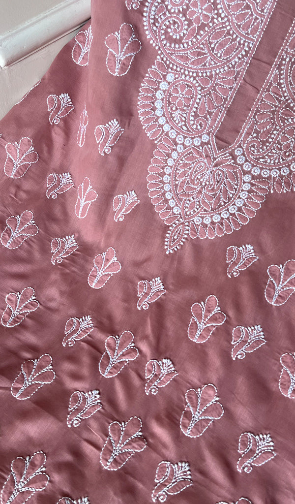 Women's Lakhnavi Handcrafted Cotton Chikankari Suit Material - HONC0264505