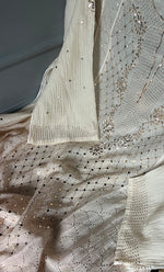 Load image into Gallery viewer, Women's Lakhnavi Handcrafted Mul Chanderi Semi - Stitched Kurta And Dupatta Set - HONC0305947