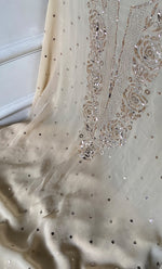 Load image into Gallery viewer, Women's Lucknowi Handcrafted Viscose Georgette Unstitched Chikankari Suit Material - HONC0338158