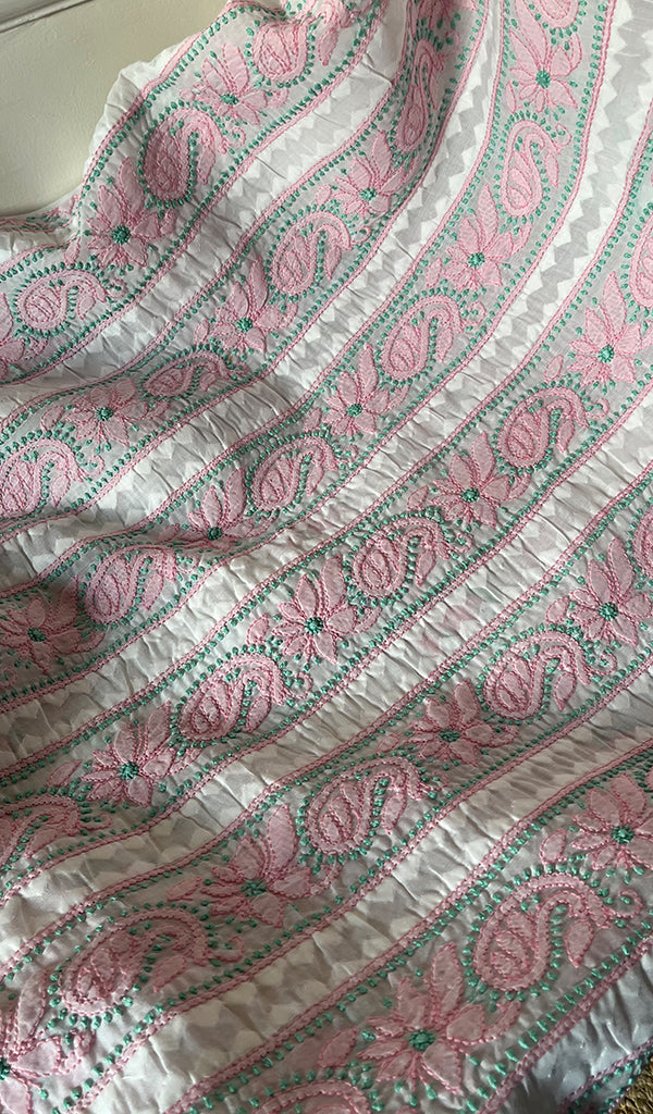 Anamta Women's Lakhnavi Handcrafted Cotton Chikankari Suit Material - HONC0291806
