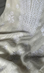 将图像加载到图库查看器中， Women&#39;s Lakhnavi Handcrafted Mul Chanderi Kurta And Dupatta Set - HONC0305478
