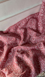 Load image into Gallery viewer, Women's Lakhnavi Handcrafted Mul Chanderi Unstitched Kurta And Dupatta Set - HONC0342140