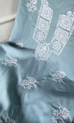 Load image into Gallery viewer, Women's Lakhnavi Handcrafted Unstitched Cotton Chikankari Suit Material - HONC03170170