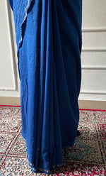 Load image into Gallery viewer, Women's Lakhnavi Handcrafted Chanderi Silk Chikankari Saree - HONC0340411