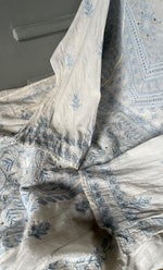 将图像加载到图库查看器中， Women&#39;s Lakhnavi Handcrafted Maheshwari Mul Chanderi Semi - Stitched Kurta And Dupatta Set - HONC0278902
