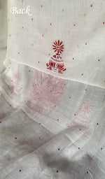 Load image into Gallery viewer, Madiha Women's Lakhnavi Handcrafted Mul Chanderi Unstitched Kurta And Dupatta Set - HONC0365666