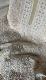 Load image into Gallery viewer, Women&#39;s Lakhnavi Handcrafted Unstitched Cotton Chikankari Suit Material - HONC0294092
