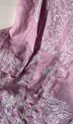 Load image into Gallery viewer, Women&#39;s Lakhnavi Handcrafted Mul Chanderi Unstitched Kurta And Dupatta Set - HONC0250062
