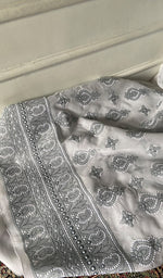 Load image into Gallery viewer, Women's Lakhnavi Handcrafted Unstitched Cotton Chikankari Suit Material - HONC0367459