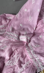 将图像加载到图库查看器中， Sehmat Women&#39;s Lakhnavi Handcrafted Kota Cotton  Semi -Stitched Angrakha And Dupatta Set- HONC0301719
