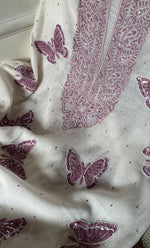 将图像加载到图库查看器中， Titlee Women&#39;s Lakhnavi Handcrafted Mul Chanderi Unstitched Kurta And Dupatta Set - HONC0302255

