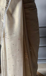 Load image into Gallery viewer, Women&#39;s Lakhnavi Handcrafted  Tissue Chanderi Chikankari Saree - HONC0304301
