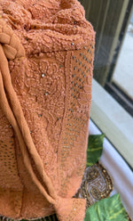 将图像加载到图库查看器中， Handcrafted Mustard Chikankari Potli Bag with Mukaish work - HONC060107
