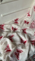 Load image into Gallery viewer, Titlee Women's Lakhnavi Handcrafted Mul Chanderi Unstitched Kurta And Dupatta Set - HONC0347333