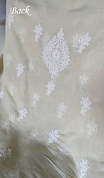 Load image into Gallery viewer, Women's Lakhnavi Handcrafted Cotton Unstitched Chikankari Suit Material - HONC0365125