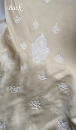 将图像加载到图库查看器中， Women's Lakhnavi Handcrafted Cotton Unstitched Chikankari Suit Material - HONC0367380