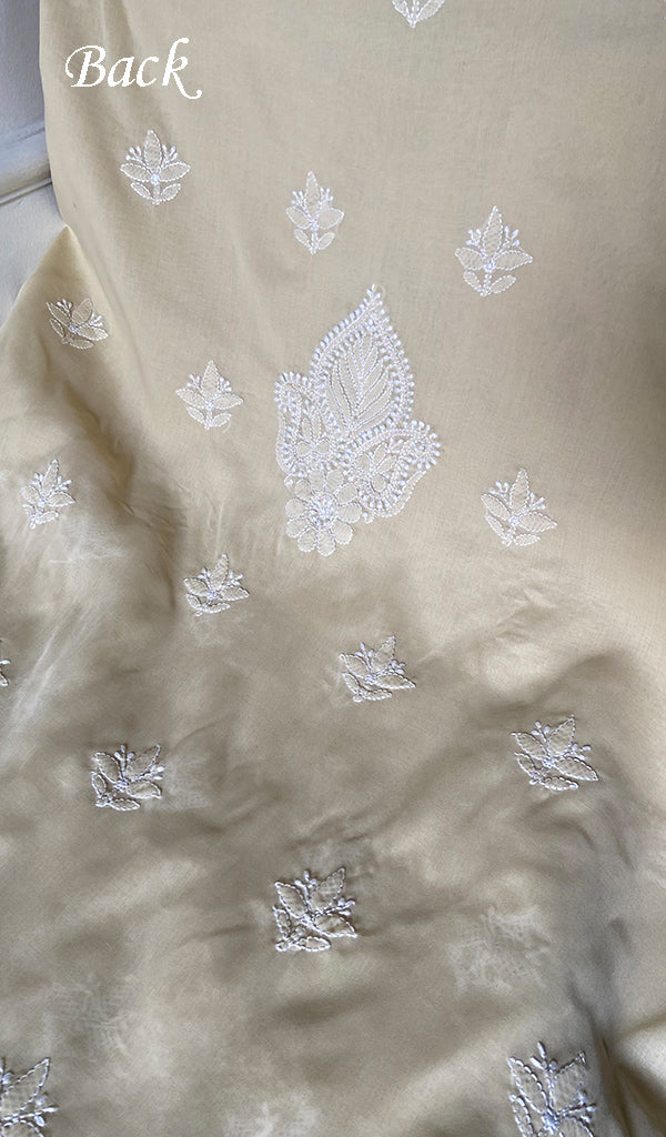 Women's Lakhnavi Handcrafted Cotton Unstitched Chikankari Suit Material - HONC0367380