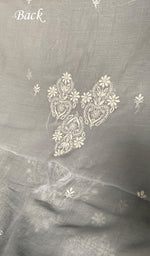 将图像加载到图库查看器中， Aavya Women's Lakhnavi Handcrafted Unstitched Mul Chanderi Kurta And Dupatta Set - HONC0348658
