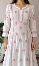 Divya Women's Lucknowi Handcrafted Cotton Chikankari Kurti - HONC0213372