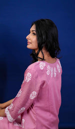 Load image into Gallery viewer, Rupam Women&#39;s Lucknowi Handcrafted Modal Cotton Chikankari Kurti - HONC0211871
