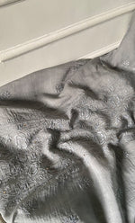 Load image into Gallery viewer, Women's Lakhnavi Handcrafted Mul Chanderi Unstitched Chikankari Full Suit Material - HONC0324473