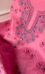 Load image into Gallery viewer, Women's Lakhnavi Handcrafted Unstitched Cotton Chikankari Suit Material - HONC0321792